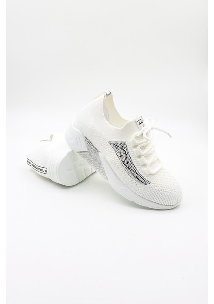 Ithal Triko Sneakers Kadın Spor Ayakkabı GJ301 Beyaz modelleri