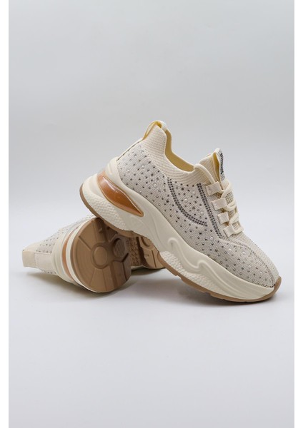 Sneaker Kadın Spor Ayakkabı KB004545 Bej fiyatları