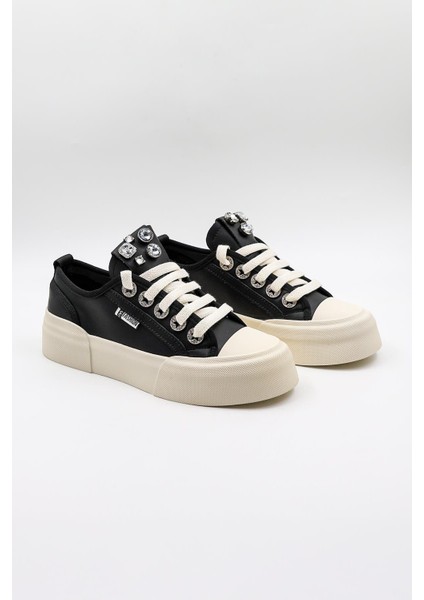 Kadın Taşlı Sneakers KB0014 Siyah fiyatları