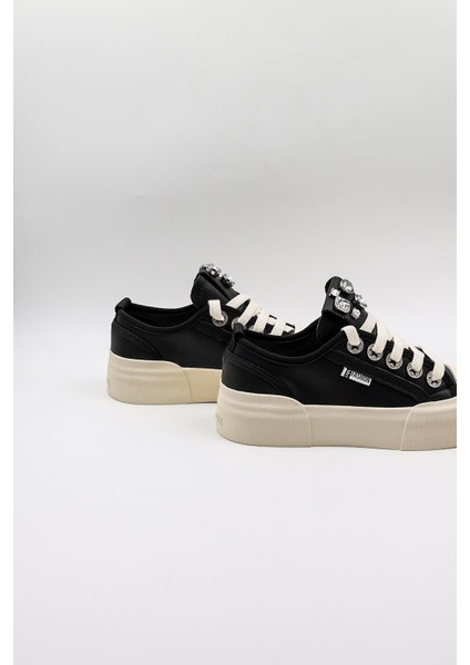 Kadın Taşlı Sneakers KB0014 Siyah fırsatları