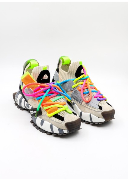 Ithal Bağcıklı Sneakers Unisex Spor Ayakkabı GJ303 Bej fiyatları