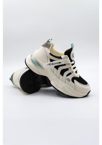 Ithal Kadın Sneakers Spor Ayakkabı KB0052 Siyah Beyaz modelleri
