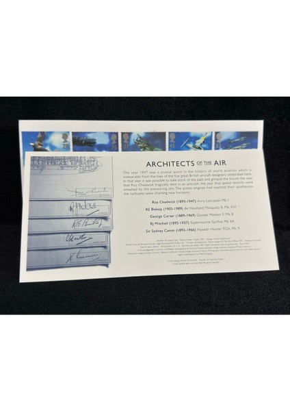 1997 Ingiltere Kraliyet Hava Kuvvetleri Ilk Gün Zarfı The Royal Air Force Architects Of The Air Fdc indirimleri