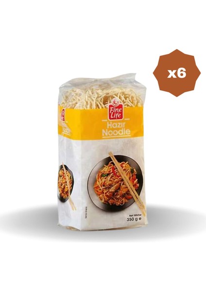 Çin Eriştesi Yumurtasız 350 gr - (6 Adet)