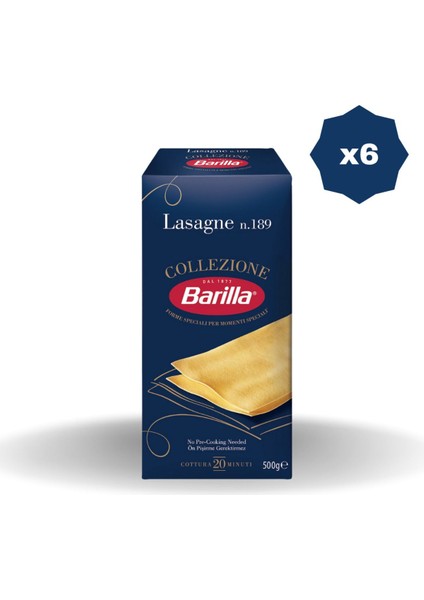 Lasagne Makarna 500 gr - (6 Adet)
