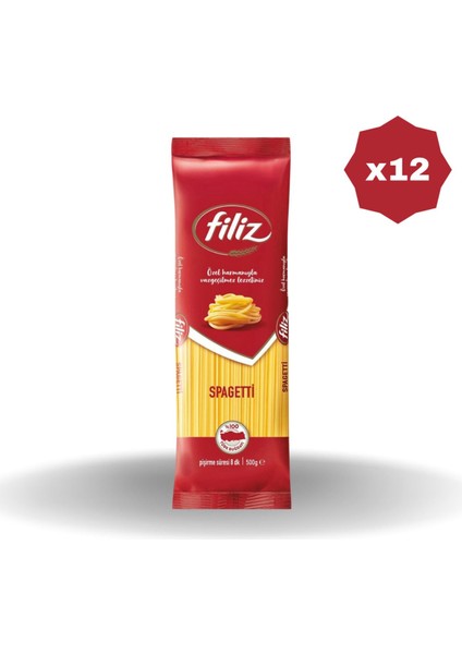 Spagetti Makarna 500 gr - (12 Adet)