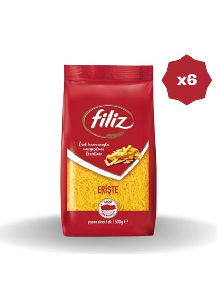 Erişte Makarna 500 gr - (6 Adet)