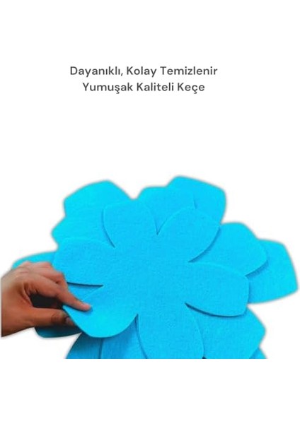 12'li Set Tava Tencere Koruyucu ve Düzenleyici Keçesi Turkuaz modelleri