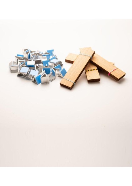 Ahşap Mum Fitili + Yapışkanlı Sehpa - 40 Adet ( 25MM x 100MM x 0,5mm ) fiyatları