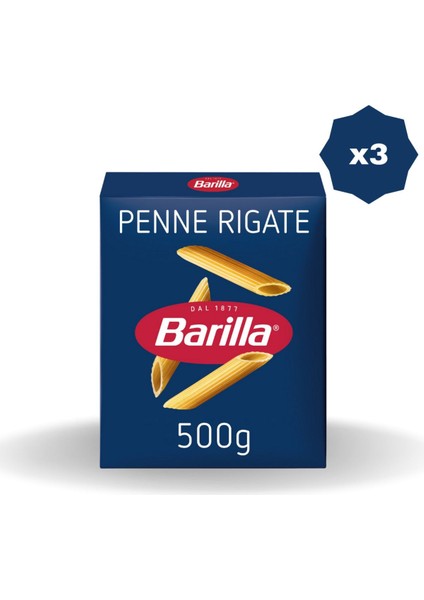 Penne Rigate Makarna 500 gr - (3 Adet)