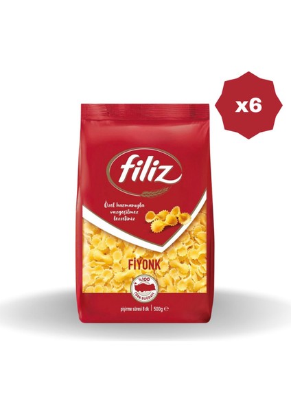 Fiyonk Makarna 500 gr - (6 Adet)