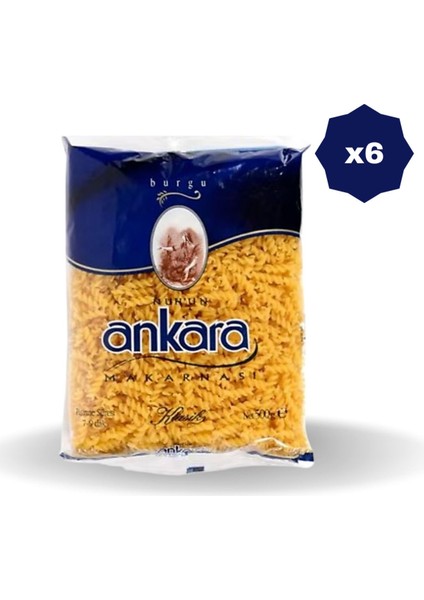 Burgu Makarna 500 gr - (6 Adet)