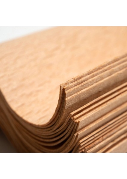 S Model Ahşap Mum Fitili ve Yapışkanlı Fitil Sehpası 30 Adet ( 20MM x 100MM x 0.5mm )