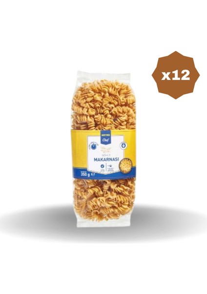 Burgu Makarna Nohut Unlu 450 gr - (12 Adet)