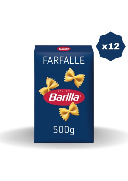 Farfalle Makarna 500 gr - (12 Adet)