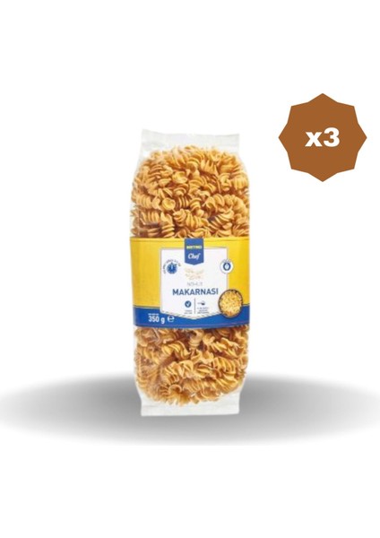 Burgu Makarna Nohut Unlu 450 gr - (3 Adet)