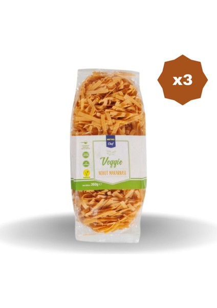 Çubuk Makarna Nohut Unlu 350 gr - (3 Adet)