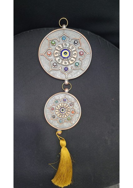 Evıleye Ikili Nazarlık Bakır Home Dekoratif 2'li Ev Ofis Dekorasyon