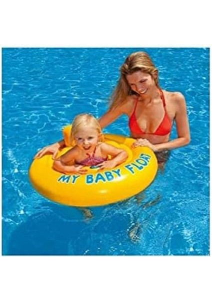 My Baby Float Oturaklı Bebek Flatörü 70 cm Çocuk Havuz ve Deniz Simidi (6-12 Ay) M-56585