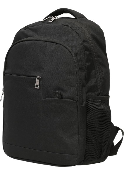 Su Geçirmez Siyah Sırt Çantası 14 Inç Laptop Bölmeli Seyahat & Okul Çantası