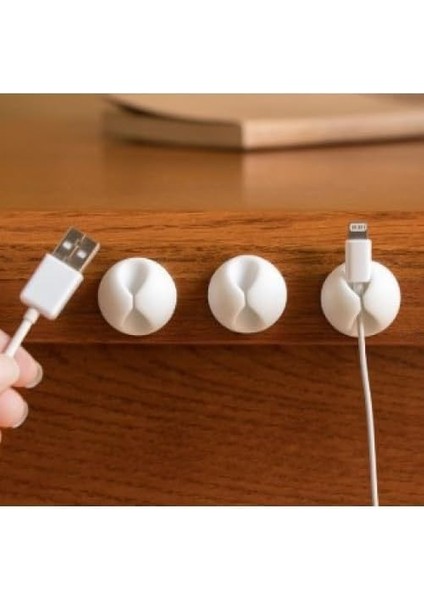 Siyah Beyaz Kablo Koruyucu Klipsi 10 Lu Set modelleri