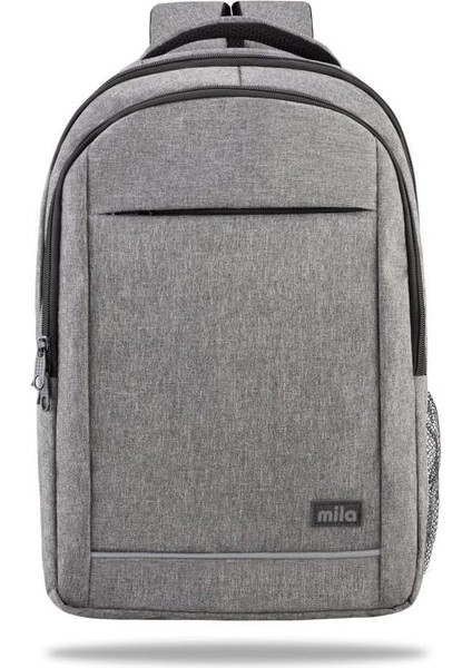 Seri W504 15.60'' KI3-01-003 Network 4 Serisi Reflektörlü, Macbook, Macair Ile Uyumlu Laptop Sırt Çantası - Gri