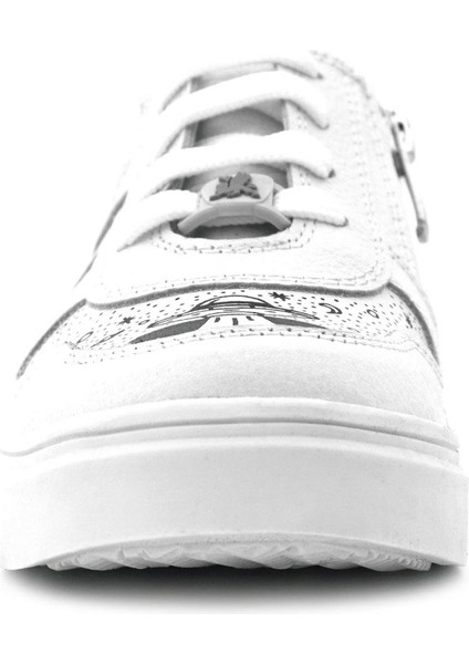 Tbons Özel Tasarım Hakiki Deri Beyaz Bağcıklı Fermuarlı Çocuk Ayakkabı fırsatları