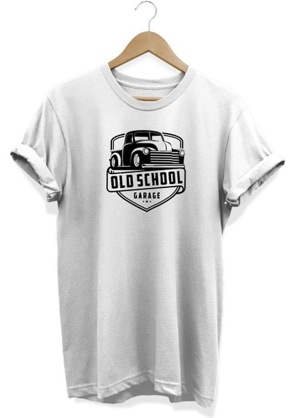 Old School Baskılı T-Shirt