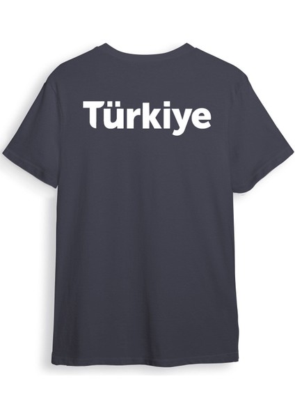 Türkiye Ön Arka Baskılı Regular Fit %100 Pamuk T-Shirt