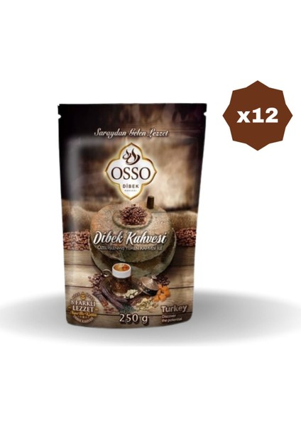 Osso Dibek Kahvesi 200 gr - (12 Adet)