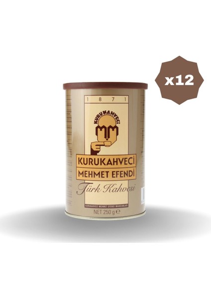 Mehmet Efedi Türk Kahvesi 250 gr - (12 Adet)