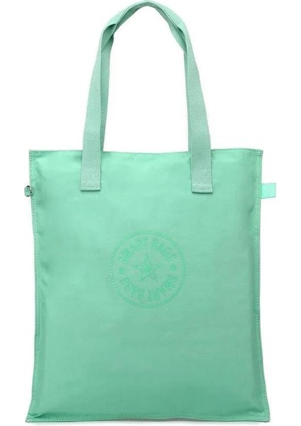 Büyük Boy Krinkıl Kumaş Omuz Çantası Bc 3076 - Açık Yeşil fiyatları