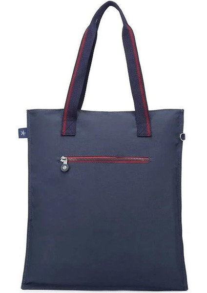 Büyük Boy Krinkıl Kumaş Omuz Çantası Bc 3076 - Lacivert fiyatları