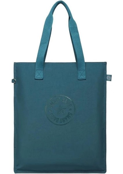 Büyük Boy Krinkıl Kumaş Omuz Çantası Bc 3076 - Koyu Yeşil