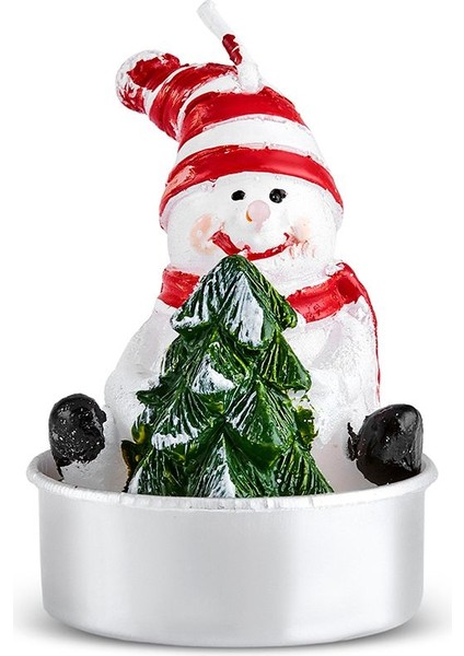 New Year Yılbaşı Snowman 3'lü Tealight Mum fiyatları