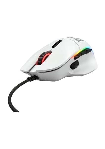 Oyun Modeli I Kablolu Oyun Faresi - 69G Süper Işık, 2 Değiştirilebilir Düğme, Rgb, Ptfe Ayak, 9 Programlanabilir Düğme, Yan Parmak Dayanağı - Beyaz fiyatları