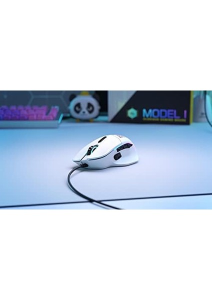 Oyun Modeli I Kablolu Oyun Faresi - 69G Süper Işık, 2 Değiştirilebilir Düğme, Rgb, Ptfe Ayak, 9 Programlanabilir Düğme, Yan Parmak Dayanağı - Beyaz modelleri