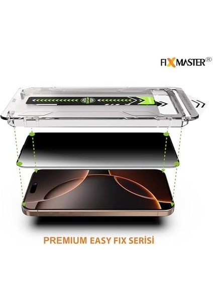 iPhone 16 Pro Max Ile Uyumlu Ultra Clear Hd Temperli Cam, Easy Fix Kolay Kurulum Serisi Yüksek Kaliteli Ekran Koruyucu modelleri