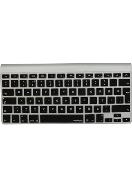 Klavye Kılıfı Magic Keyboard-1 A1314 A1242 Model Apple ile Uyumlu Türkçe Q Baskı Silikon Kılıf Siyah