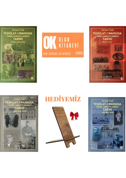 Teşkilat-I Mahsusa (Umûr-I Şarkıyye Dairesi) Tarihi 4 Cilt Takım / Ahmet Tetik (Telefon Tutucu Hediye)