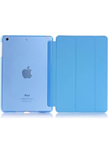 Kılıf Smart Cover Standlı Uyku Modlu 9.7 Inç Turkuaz Apple ipad 5. Nesil ipad 6. Nesil ipad Air ipad Air 2 9.7 Inç ile Uyumlu Ürün