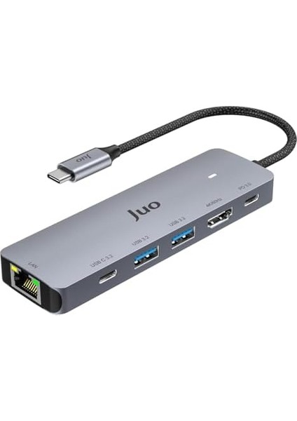 Type-C 5gbps 100W 4K 60Hz HDMI Gigabit Ethernet Dönüştürücü USB 3.2 Çokayıcı Hub