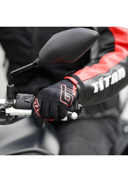 Forte Gt Rs 07 Motosiklet Eldiven Siyah Gri