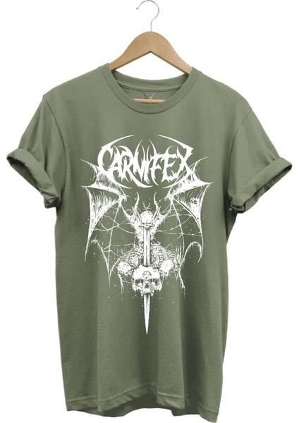 Carnifex Rock Gotik Streetwear Baskılı Regular Fit T-Shirt