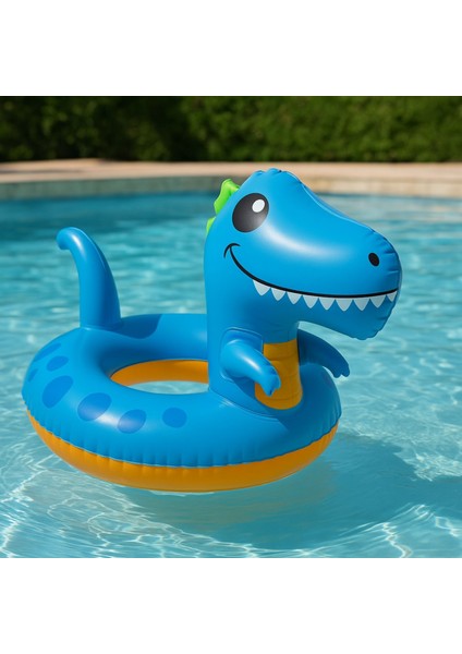 Mavi Dino Macerası- Gülümseyen Dino Su Dostu- Sevimli Dino Simit modelleri