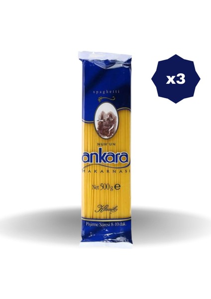Spagetti Makarna 500 gr - (3 Adet)