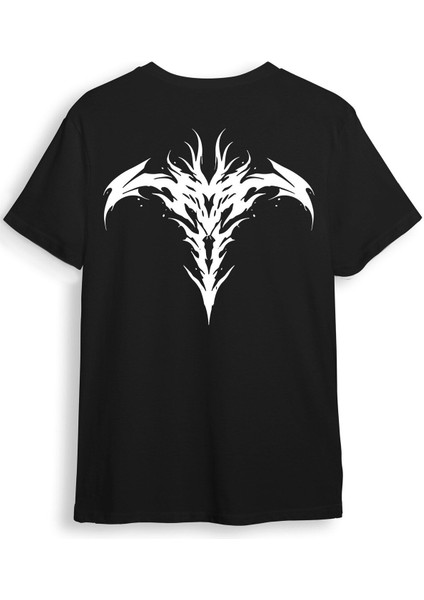 Street Wear Sokak Stili Ön Arka Baskılı Şık Tasarımlı %100 Pamuk Regular Fit T-Shirt fiyatları