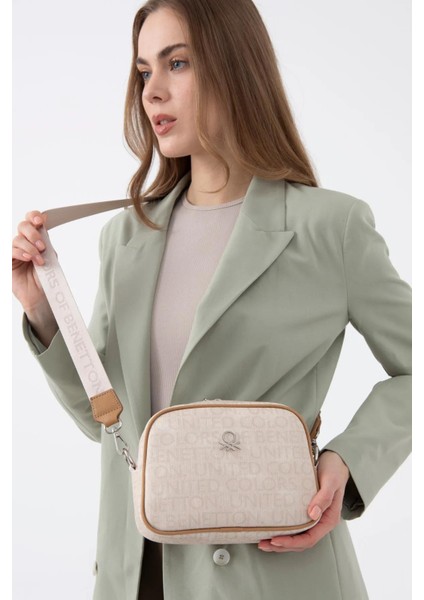 United Colors Of Benetton Kadın Çapraz Çanta Bnt 1585 - Bej-Camel