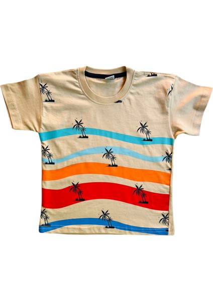 Erkek Çocuk Bej-Lacivert Şortlu Takım fiyatları