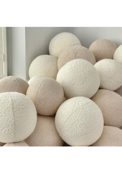 Teddy Top Yastık Bej Rengi